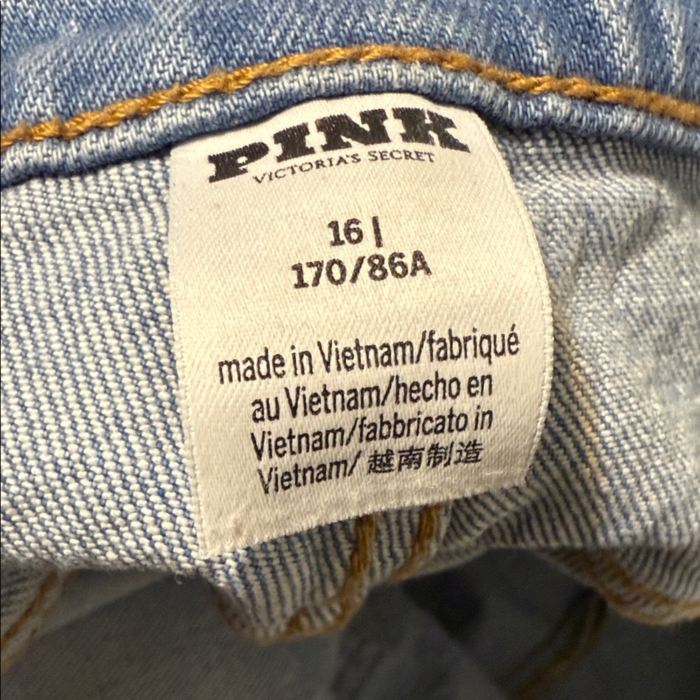 PINK Victoria's Secret Light Blue Jeans